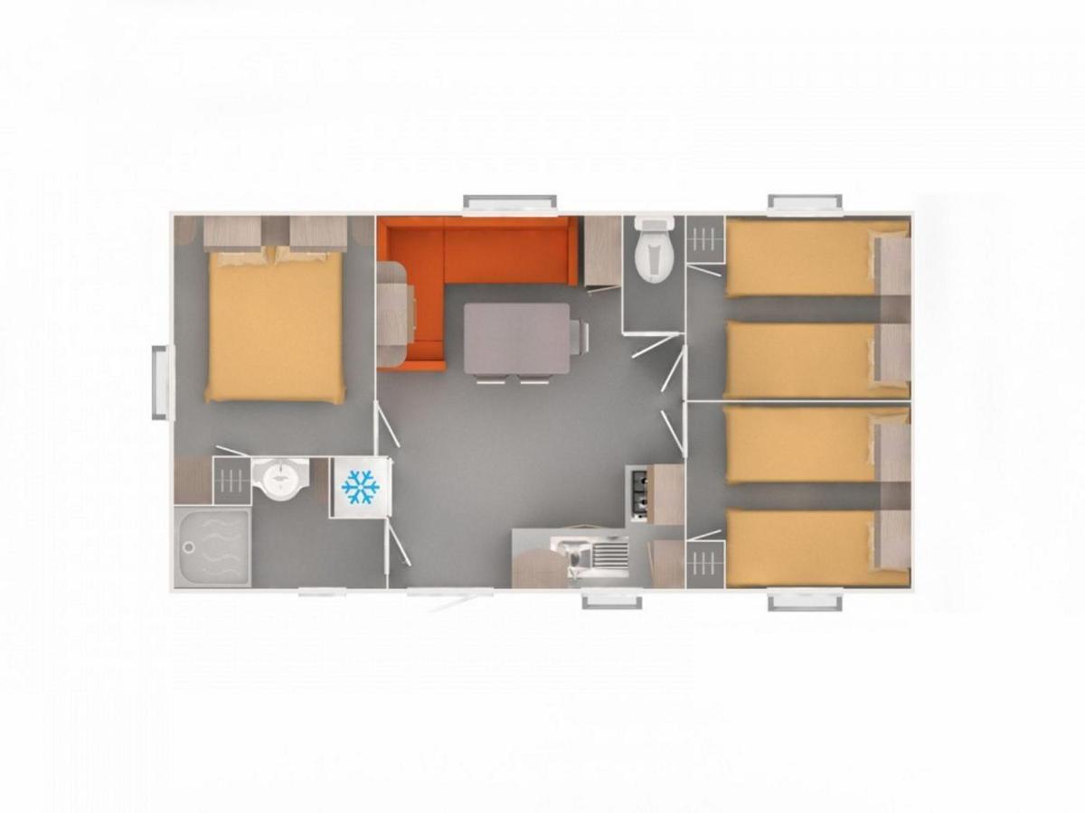 Mobilehome 8 Personnes Avec Clim Situe Aux Sables Du Midi Валра-Плаж Екстериор снимка
